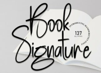 Book Signature Font
