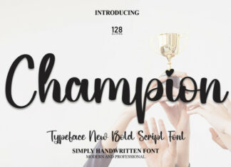 Champion Script Font