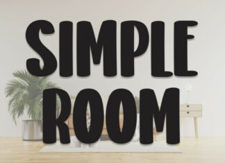 Simple Room Display Font