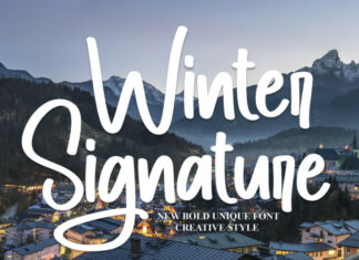 Winter Signature Typeface