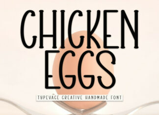 Chicken Eggs Display Font