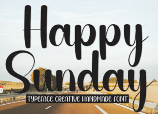 Happy Sunday Script Font