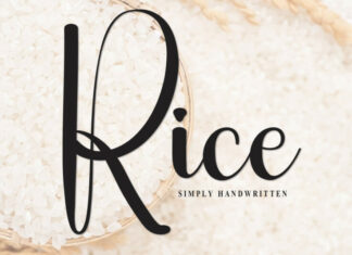Rice Script Font