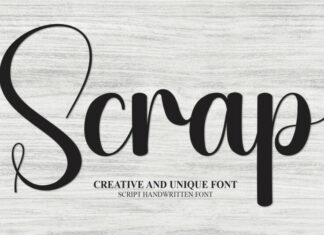 Scrap Script Font