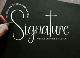 Signature Script Typeface
