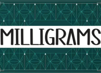 Milligrams Display Font