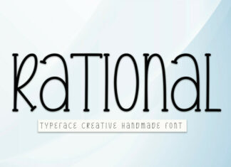 Rational Display Font