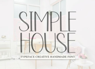 Simple House Display Typeface