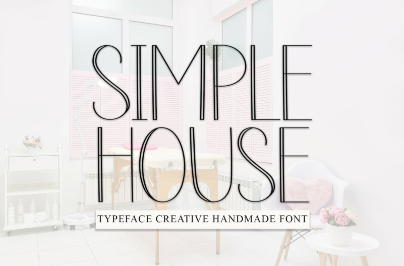 Simple House Display Typeface - Download Free Font