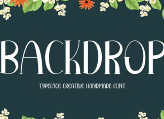 Backdrop Display Font