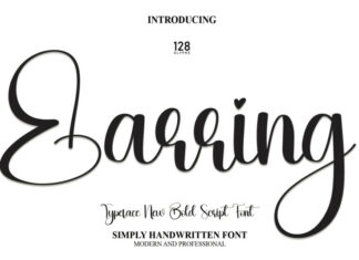Earring Script Font