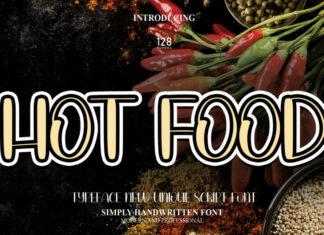 Hot Food Display Font