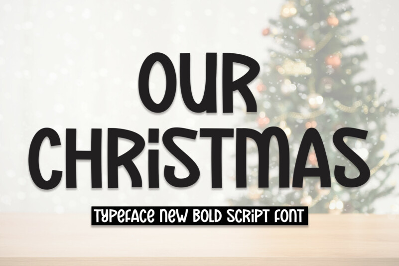 Our Christmas Display Font