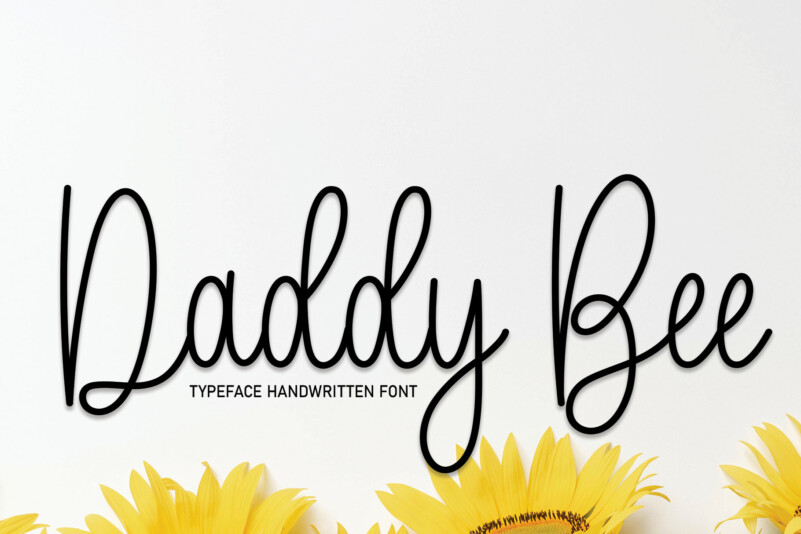 Daddy Bee Handwritten Font