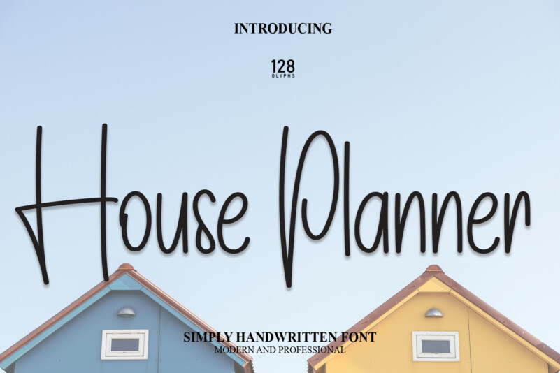 House Planner Script Font