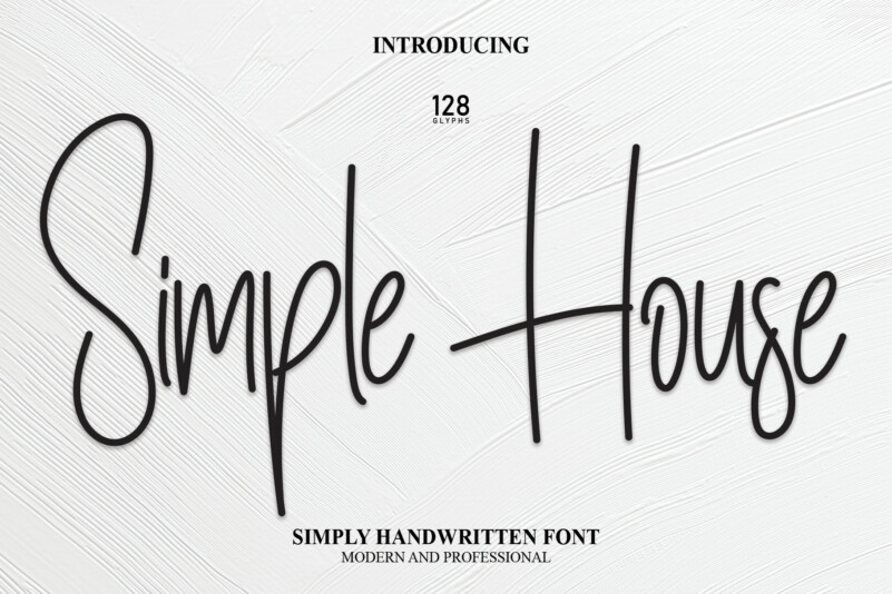 Simple House Script Font