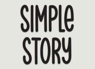 Simple Story Display Typeface