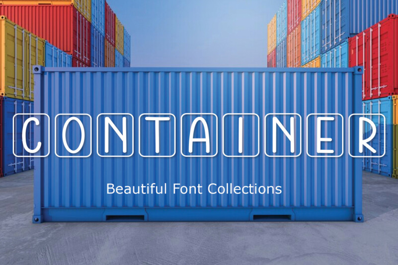 Container Display Font