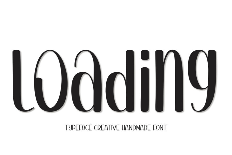 Loading Display Font