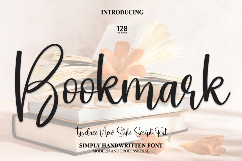 Bookmark Script Font