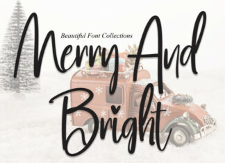 Merry And Bright Script Font