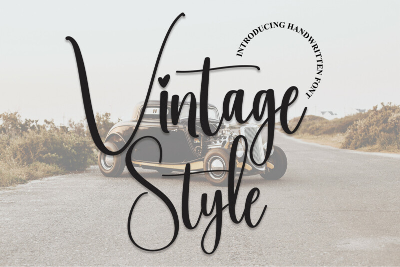 Vintage Style Script Typeface