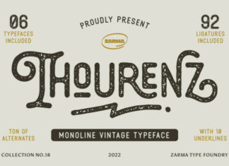 Thourenz Display Font