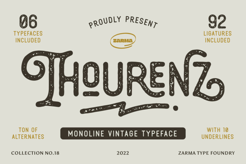 Thourenz Display Font