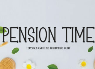 Pension Time Display Font