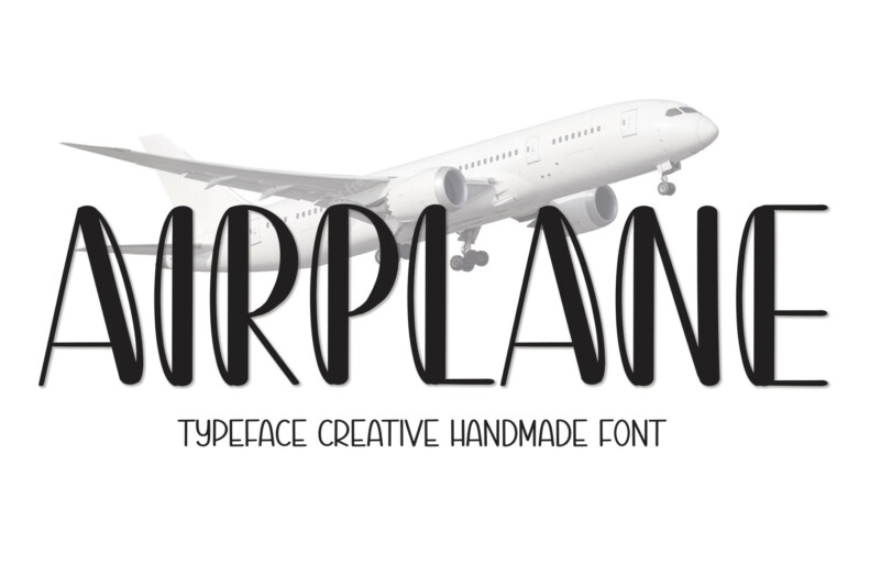 Airplane Display Font