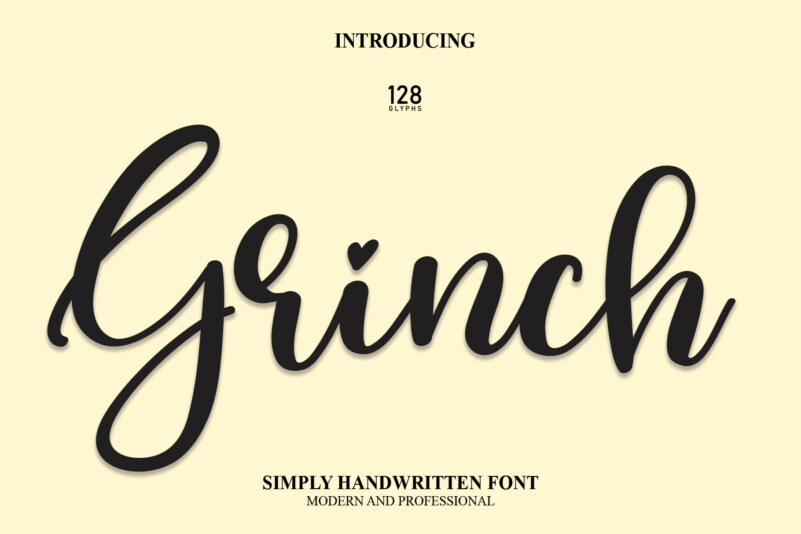 Grinch Script Typeface