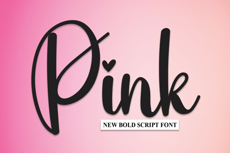 Pink Script Typeface