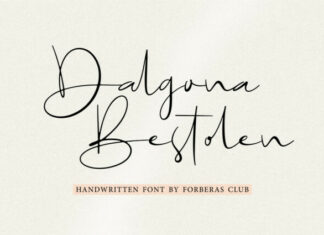 Dalgona Bestolen Script Font