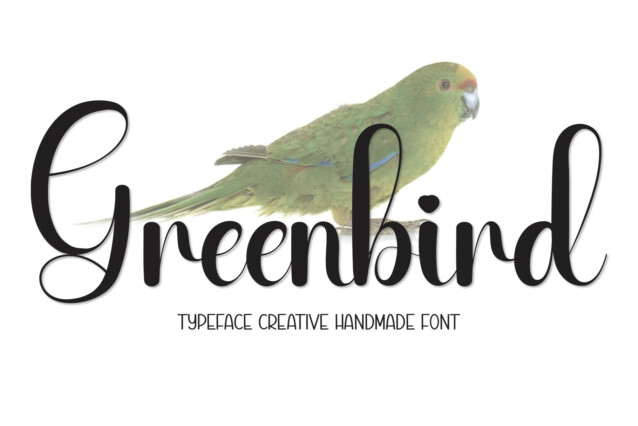 Greenbird Script Font