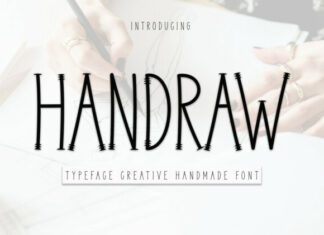 Handraw Display Font