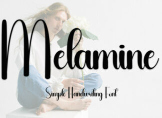 Melamine Script Font