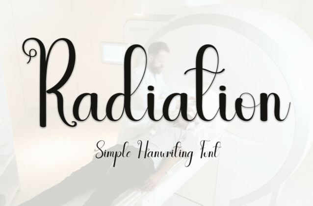Radiation Script Font