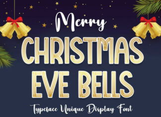 Christmas Eve Bells Display Font
