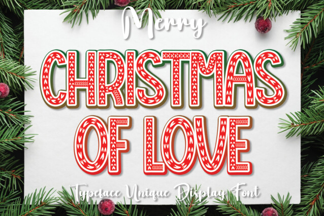 Christmas Of Love Display Font