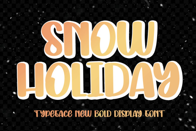 Snow Holiday Display Font