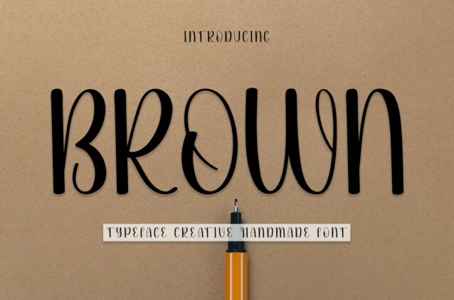 Brown Display Font