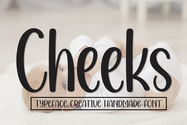 Cheeks Display Font