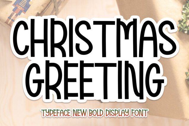 Christmas Greeting Display Font
