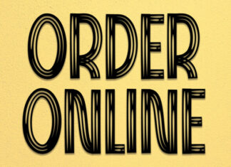 Order Online Display Font