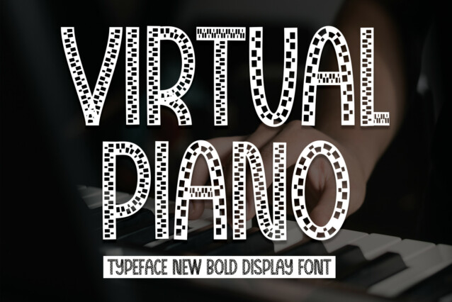Virtual Piano Display Font