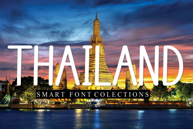 Thailand Display Font