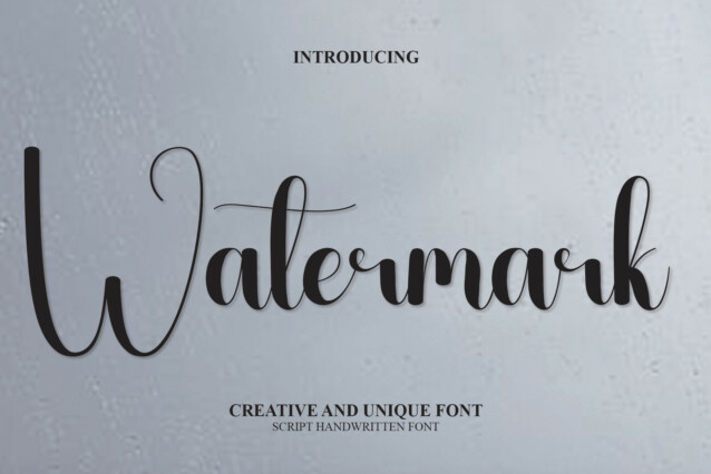 Watermark Script Font