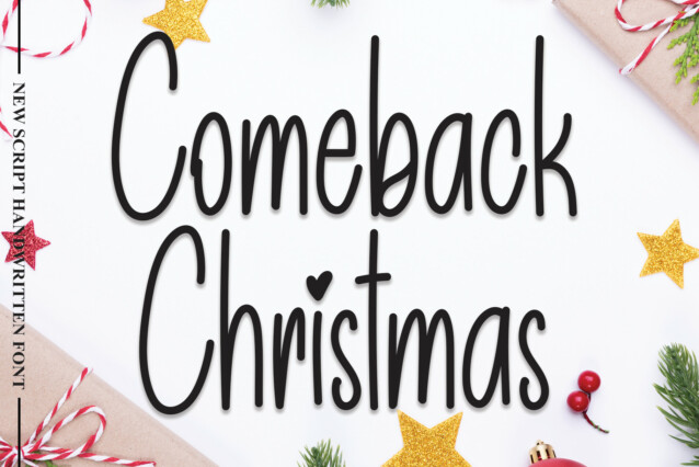Comeback Christmas Handwritten Font