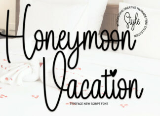 Honeymoon Vacation Font