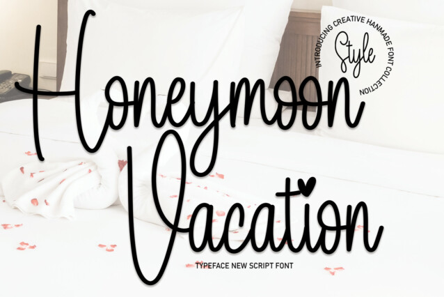 Honeymoon Vacation Font